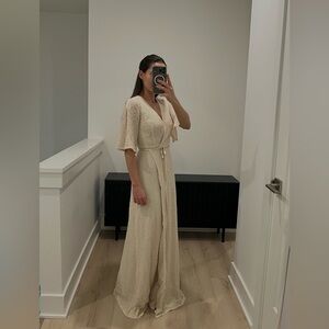 BHLDN Aidan Mattox Jordana Sequin Dres Pearl - Size 0 NWT